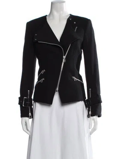 Pre-owned Veronica Beard Biker Jacket In Blue