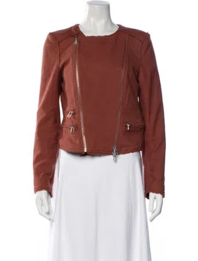 Pre-owned Veronica Beard Biker Jacket In Brown
