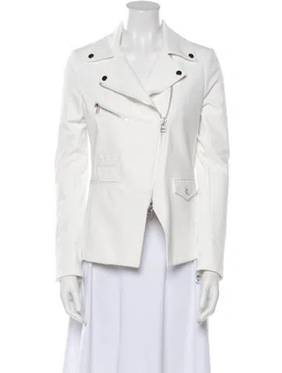 Pre-owned Veronica Beard Biker Jacket In Neutral