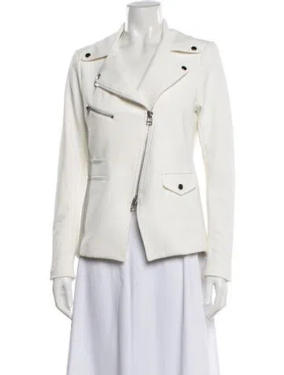 Pre-owned Veronica Beard Biker Jacket In Neutrals