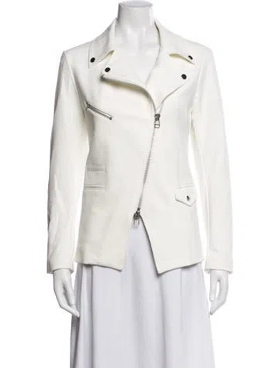 Pre-owned Veronica Beard Biker Jacket W/ Tags In White