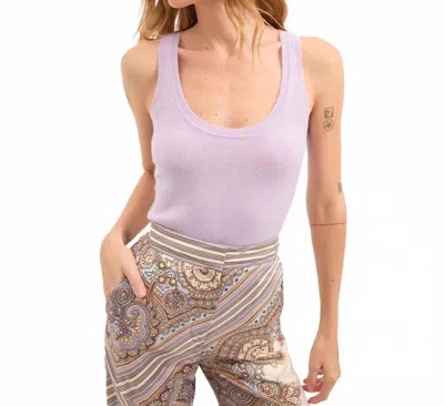 Veronica Beard Birke Cashmere Tank In Soft Lilac In Purple