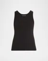 Veronica Beard Birke Scoop-neck Tank Top In Black