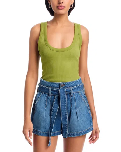 Veronica Beard Birke Tank Top In Green