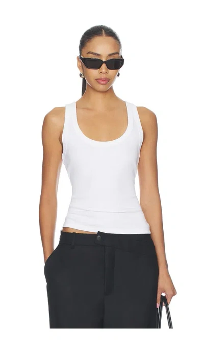 Veronica Beard Birke Tank Top In White
