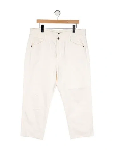 Pre-owned Veronica Beard Blake Classic Straight Straight Leg Jeans In Neutral