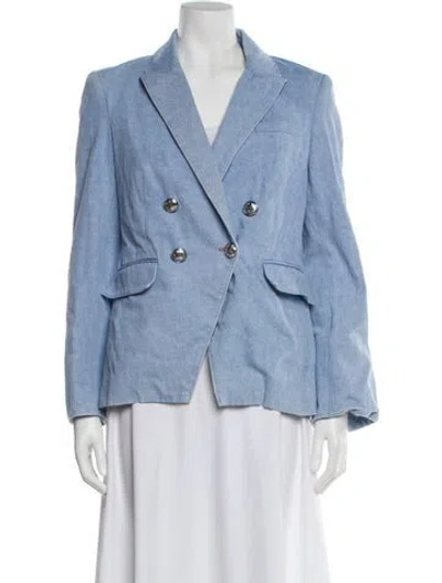 Pre-owned Veronica Beard Blazer In Blue