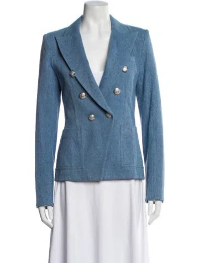 Pre-owned Veronica Beard Blazer In Blue