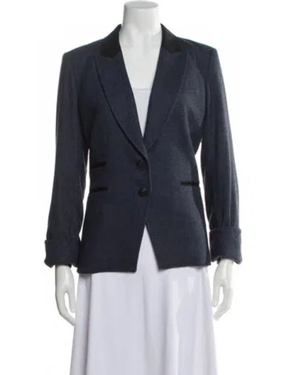 Pre-owned Veronica Beard Blazer In Blue