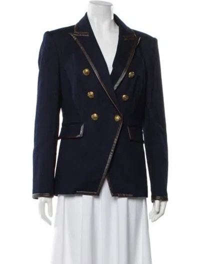 Pre-owned Veronica Beard Blazer In Blue
