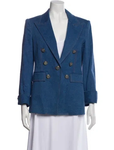 Pre-owned Veronica Beard Blazer In Blue