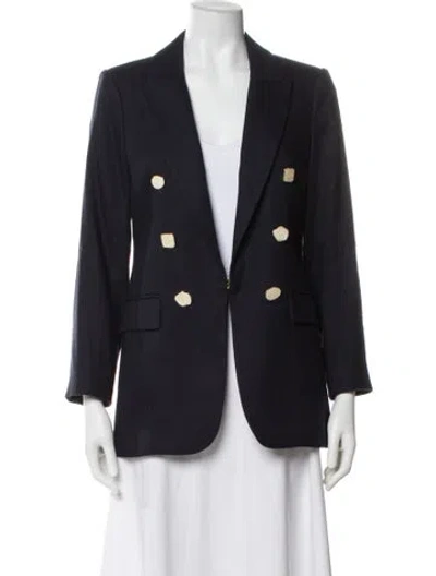 Pre-owned Veronica Beard Blazer In Blue