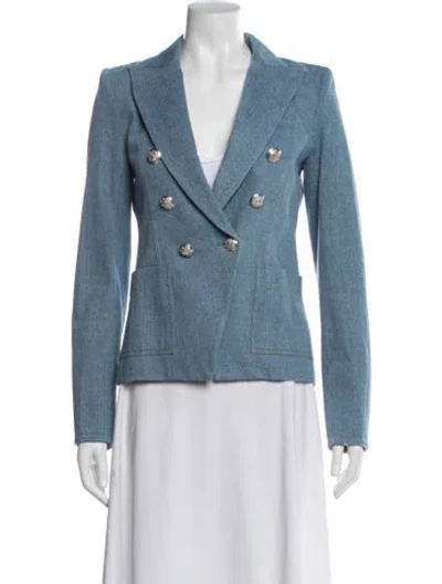 Pre-owned Veronica Beard Blazer In Blue