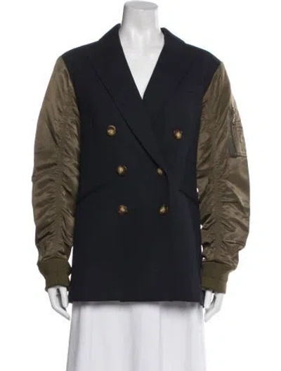 Pre-owned Veronica Beard Blazer In Blue