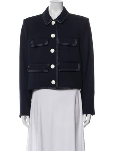 Pre-owned Veronica Beard Blazer In Blue