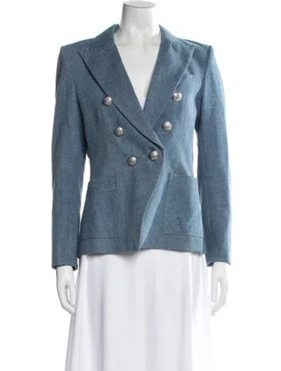 Pre-owned Veronica Beard Blazer In Blue