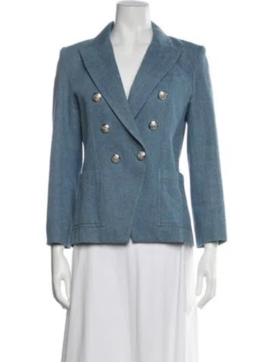 Pre-owned Veronica Beard Blazer In Blue