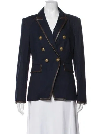 Pre-owned Veronica Beard Blazer In Blue