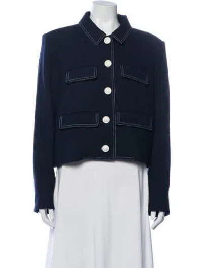Pre-owned Veronica Beard Blazer In Blue