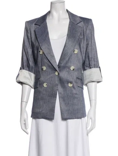 Pre-owned Veronica Beard Blazer In Blue
