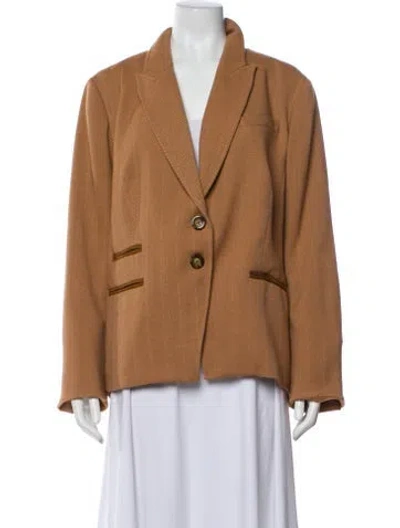 Pre-owned Veronica Beard Blazer In Brown