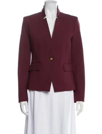 Pre-owned Veronica Beard Blazer In Burgundy