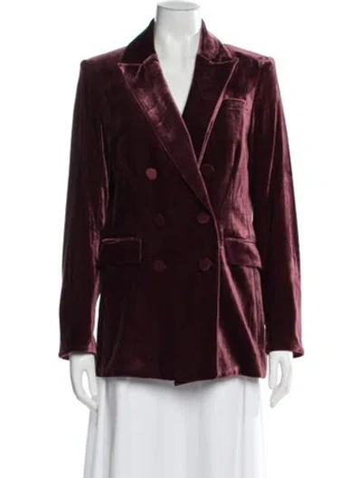 Pre-owned Veronica Beard Blazer In Burgundy