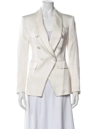 Pre-owned Veronica Beard Blazer In Clear/white