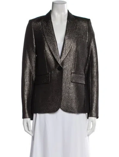 Pre-owned Veronica Beard Blazer In Gold