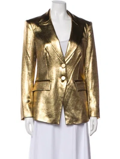 Pre-owned Veronica Beard Blazer In Gold