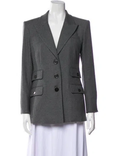 Pre-owned Veronica Beard Blazer In Gray