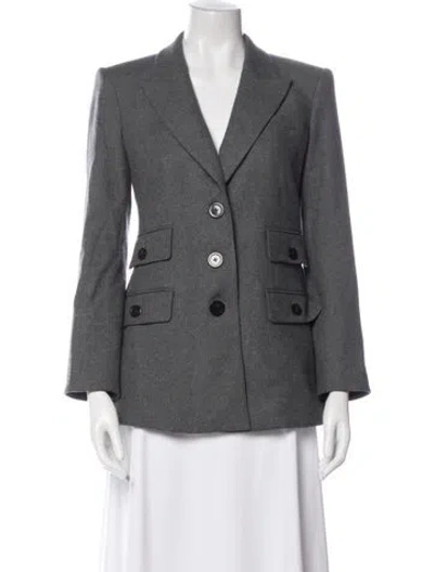 Pre-owned Veronica Beard Blazer In Gray