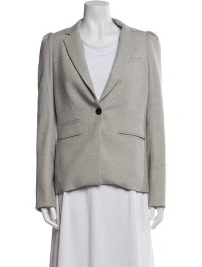 Pre-owned Veronica Beard Blazer In Gray
