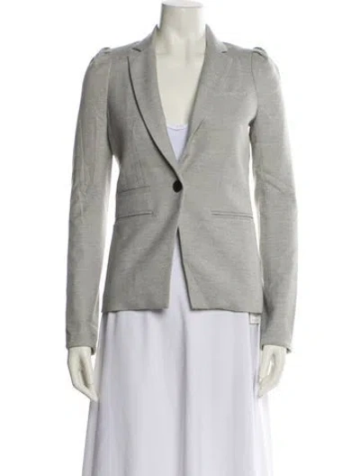 Pre-owned Veronica Beard Blazer In Gray