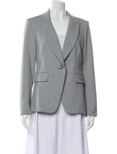 Pre-owned Veronica Beard Blazer In Gray