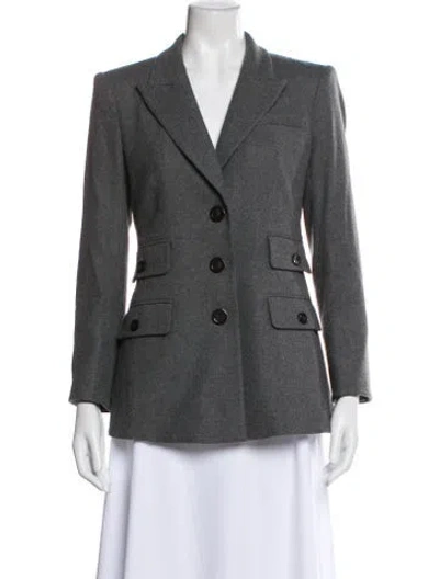 Pre-owned Veronica Beard Blazer In Gray