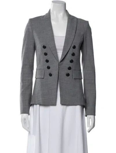 Pre-owned Veronica Beard Blazer In Gray