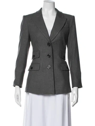 Pre-owned Veronica Beard Blazer In Gray