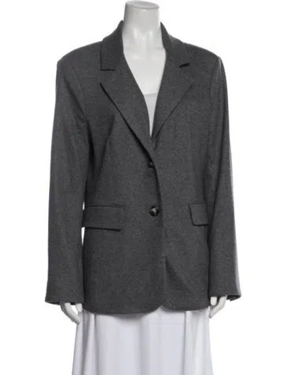 Pre-owned Veronica Beard Blazer In Gray