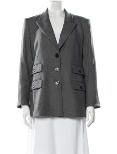 Pre-owned Veronica Beard Blazer In Gray