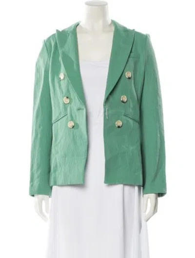 Pre-owned Veronica Beard Blazer In Green