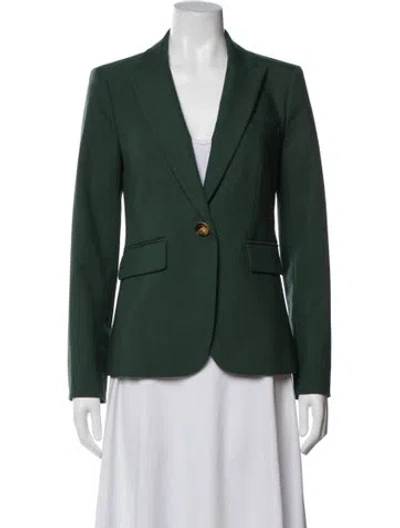 Pre-owned Veronica Beard Blazer In Green