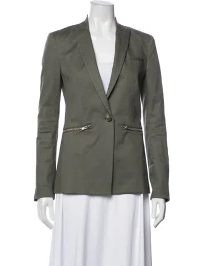Pre-owned Veronica Beard Blazer In Green