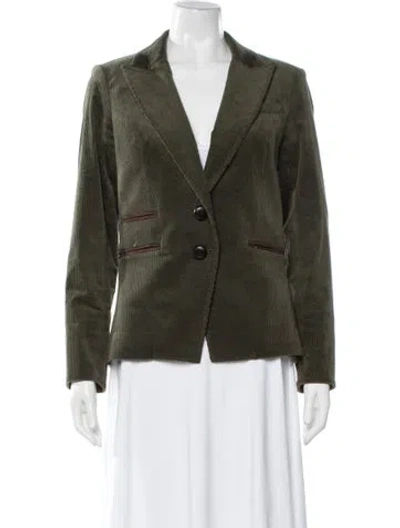 Pre-owned Veronica Beard Blazer In Green