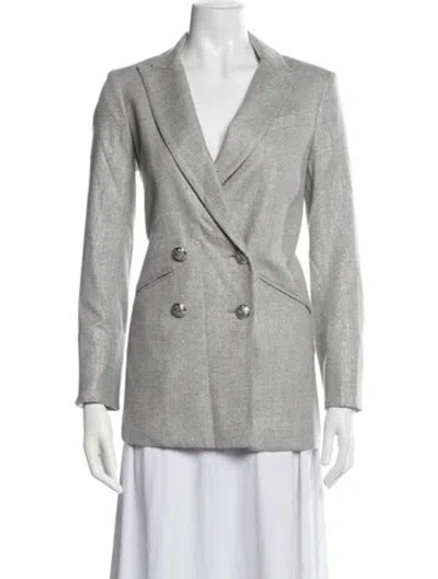Pre-owned Veronica Beard Blazer In Grey