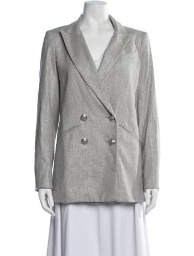 Pre-owned Veronica Beard Blazer In Grey