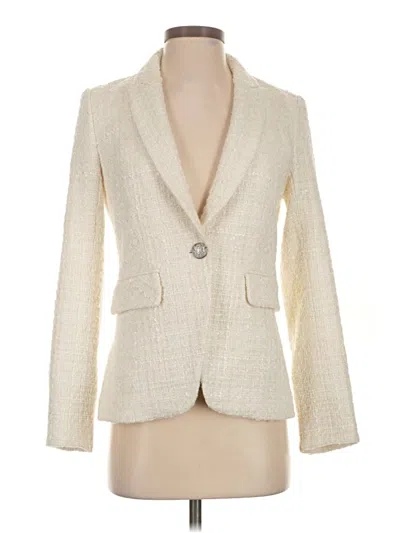 Pre-owned Veronica Beard Blazer Jacket In Ivory