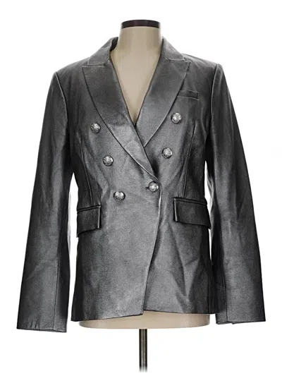 Pre-owned Veronica Beard Blazer Jacket In Silver