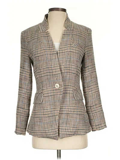 Pre-owned Veronica Beard Blazer Jacket In Tan