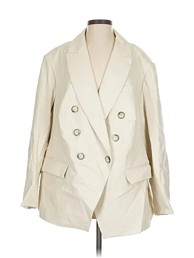 Pre-owned Veronica Beard Blazer Jacket In White